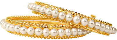 50% OFF on SJPearls sjp blg Alloy Pearl Bangle Set Pack of 2 50% OFF on SJPearls sjp blg Alloy Pearl Bangle Set Pack of 2