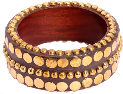 30% OFF on KhoobSurati Trendy Party Wear Wood Bangle