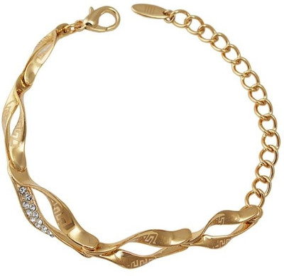 54% OFF on Ivory Tag Tansy Brass 14K Yellow Gold Plated 14 Bracelet