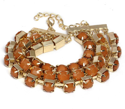 72% OFF on Orange Plum Natas Alloy Bracelet