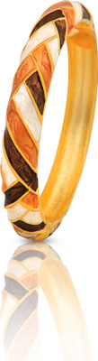 49% OFF on Just Women Enameled Gold Plated Brown Brass, Alloy Bangle 49% OFF on Just Women Enameled Gold Plated Brown Brass, Alloy Bangle