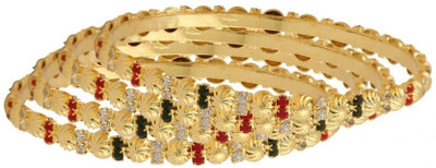 51% OFF on Vaishali Bindi and Bangles Brass, Copper Bangle Set Pack of 4