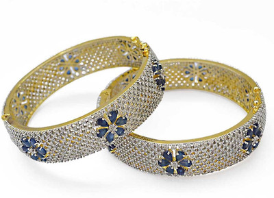 25% OFF on Jewelfin Feminine Beauty Alloy Rhodium Plated Bracelet Set Pack of 2