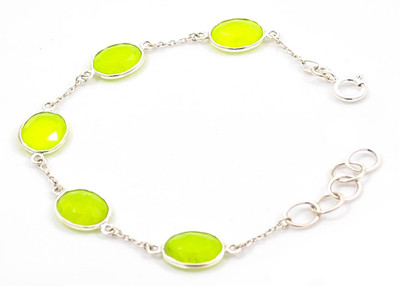70% OFF on Style A Bit Fabgems Sterling Silver Jade Sterling Silver Plated Bracelet