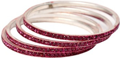 70% OFF on JaipurforYou Channel Setted Alloy Bangle Set Pack of 4