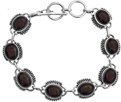 Exotic India Black Onyx Bracelet Sterling Silver Onyx Bracelet