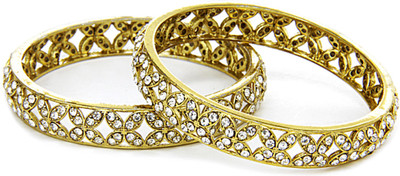28% OFF on Aamoye Diamond Bangle Set in Antique Brass Gold Finish Alloy Bangle Set Pack of 2 28% OFF on Aamoye Diamond Bangle Set in Antique Brass Gold Finish Alloy Bangle Set Pack of 2