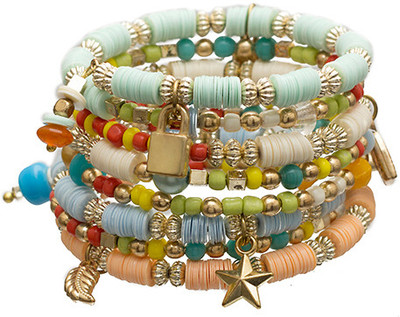 20% OFF on Blueberry B-1584 Plastic, Metal Bracelet Set Pack of 8