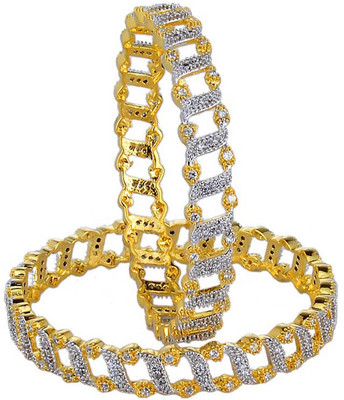 Gehnashop Brass Bangle Set Pack of 2