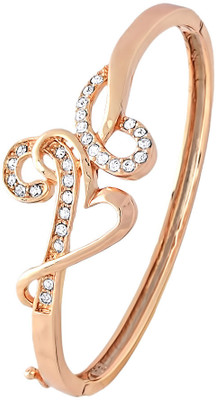 40% OFF on KBK Jewels Alloy Cubic Zirconia 18K Yellow Gold Bracelet