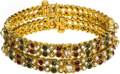 33% OFF on Joyas Traditional Brass Bangle Set Pack of 2 33% OFF on Joyas Traditional Brass Bangle Set Pack of 2