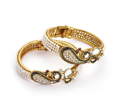 75% OFF on Adhira ADHJan5 Alloy 23K Yellow Gold Plated Bangle Set Pack of 2 75% OFF on Adhira ADHJan5 Alloy 23K Yellow Gold Plated Bangle Set Pack of 2