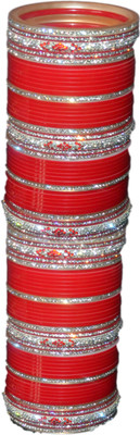 11% OFF on J.D.H Bridal Acrylic Enamel Plated Chudas Pack of 78