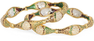 69% OFF on Ethnic Jewels Alloy Bangle Set Pack of 2