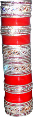 9% OFF on J.D.H. Bridal Acrylic Enamel Plated Chudas Pack of 78