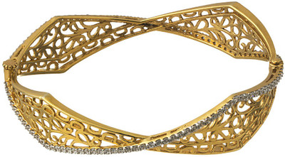 53% OFF on Voylla Precious Plain Sterling Silver Cubic Zirconia 18K Yellow Gold Plated Bangle 53% OFF on Voylla Precious Plain Sterling Silver Cubic Zirconia 18K Yellow Gold Plated Bangle