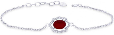 17% OFF on Taraash Red Floral Sterling Silver Cubic Zirconia Bracelet 17% OFF on Taraash Red Floral Sterling Silver Cubic Zirconia Bracelet