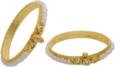 58% OFF on Hyderabad Jewels Alloy, Silver Pearl Rhodium Plated Bangle Set Pack of 2 58% OFF on Hyderabad Jewels Alloy, Silver Pearl Rhodium Plated Bangle Set Pack of 2