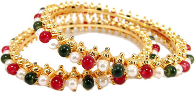 50% OFF on Aria L023 Alloy Enamel Plated Bangle Set Pack of 2