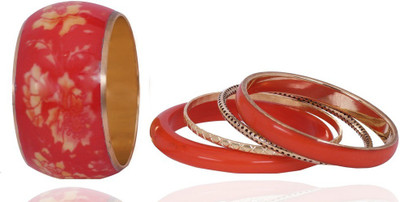 50% OFF on Lazreena Antique Designer Alloy Bangle Set Pack of 5