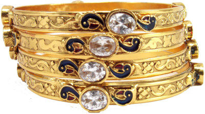 50% OFF on Aria L28651 Alloy Enamel Plated Bangle Set Pack of 4