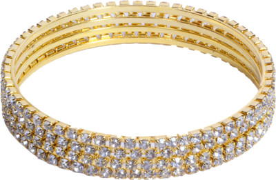 21% OFF on Laron Handicrafts Glass, Metal Bangle Set Pack of 4