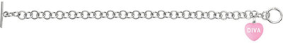 50% OFF on Love Bright Jewelry Sweet Heart Diva Sterling Silver Enamel Plated Bracelet