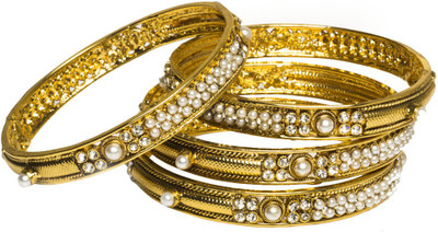 33% OFF on Joyas Traditional Copper Bangle Set Pack of 4