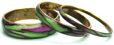 25% OFF on Decor Tattva Inc. Contemporary Style Metal Bangle Set Pack of 3
