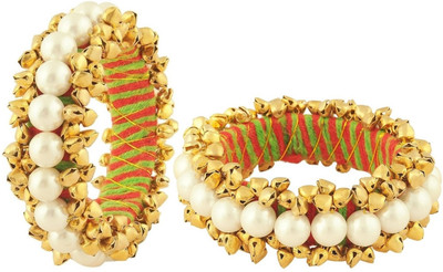 78% OFF on Arch DoubleGhungrooPearl Acrylic Bangle Set Pack of 2