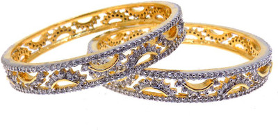 40% OFF on Aabhushan Jewels Fashion Alloy Cubic Zirconia Bangle Set Pack of 2 40% OFF on Aabhushan Jewels Fashion Alloy Cubic Zirconia Bangle Set Pack of 2