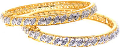 45% OFF on Aabhushan Jewels Alloy Cubic Zirconia Rhodium Plated Bangle Set Pack of 2 45% OFF on Aabhushan Jewels Alloy Cubic Zirconia Rhodium Plated Bangle Set Pack of 2