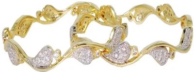 40% OFF on Anjan Impressive Alloy Bangle Set Pack of 2