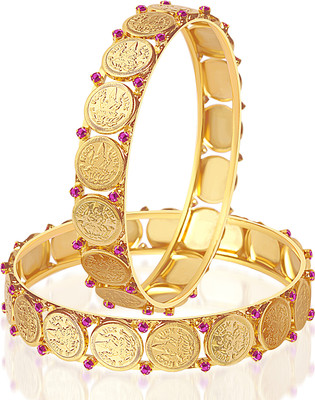 70% OFF on VK Jewels Alloy 18K Yellow Gold Plated Bangle Set Pack of 2 70% OFF on VK Jewels Alloy 18K Yellow Gold Plated Bangle Set Pack of 2