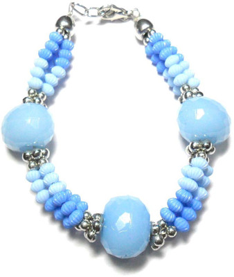70% OFF on Beadworks BR-32-Turquoise Acrylic, Alloy Bracelet