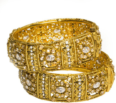 33% OFF on Joyas Trendy Look Copper Bangle Set Pack of 2