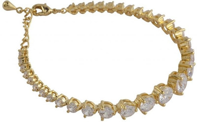 23% OFF on Siyora Brass Cubic Zirconia Yellow Gold Plated Bracelet 23% OFF on Siyora Brass Cubic Zirconia Yellow Gold Plated Bracelet