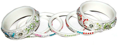 77% OFF on TheWeavers Fashionable Plastic Bangle Set Pack of 6