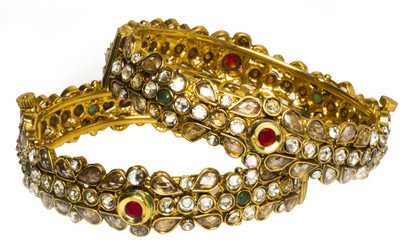 33% OFF on Joyas Trendy Look Copper Bangle Set Pack of 2