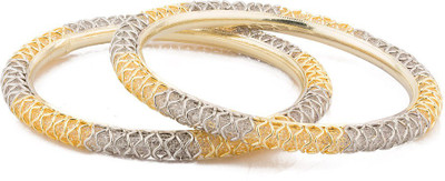 Voylla Artifictial Classic Plain Alloy Bangle Set Pack of 2