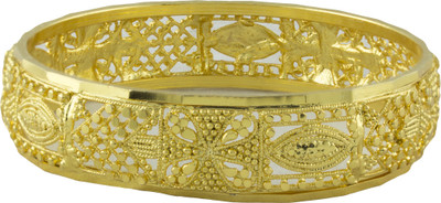 54% OFF on Tanya Fashion Jewelry Ornamental Gold Color Metal Bangle