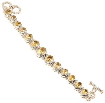 36% OFF on Kirti Gems Sterling Silver Citrine Bracelet