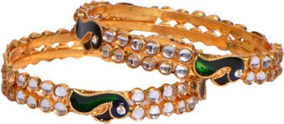 50% OFF on Ratnakar Peacock Jadtar Copper Yellow Gold Plated Bangle Set Pack of 2 50% OFF on Ratnakar Peacock Jadtar Copper Yellow Gold Plated Bangle Set Pack of 2