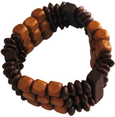 52% OFF on Rich & Famous Elegant Geomatric Wood Bracelet