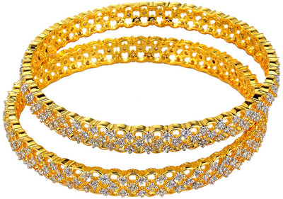 Gehnashop Brass Bangle Set Pack of 2 Gehnashop Brass Bangle Set Pack of 2
