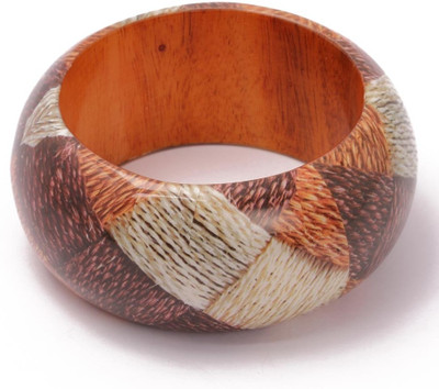 30% OFF on KhoobSurati Virtual Jute Patterned Wood Bangle