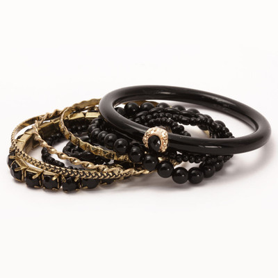 30% OFF on KhoobSurati Studded And Beaded Metal Bangle Pack of 6 30% OFF on KhoobSurati Studded And Beaded Metal Bangle Pack of 6