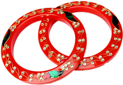 13% OFF on MDK Jewellers Plastic Na Bangle Set Pack of 2