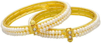 50% OFF on Sj Pearls Classic Mother of Pearl Mother of Pearl Bangle Set Pack of 2 50% OFF on Sj Pearls Classic Mother of Pearl Mother of Pearl Bangle Set Pack of 2