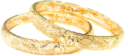40% OFF on Sri Kapi Pearls Alloy Yellow Gold Plated Bangle Set Pack of 2 40% OFF on Sri Kapi Pearls Alloy Yellow Gold Plated Bangle Set Pack of 2